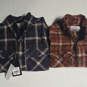 Ocean Coast Plaid Flannel Shirts